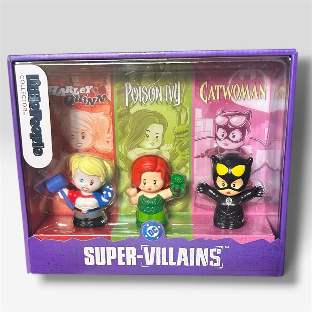 Fisher-Price Little People Collector DC Super-Villains Harley Ivy Catwoman Set